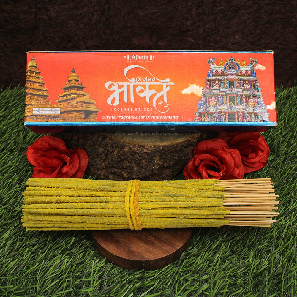 1_b89bf617-dd0d-4a93-bcfb-b6e300623d90 Ajanta Divine Bhakti Incense Sticks – Premium Fragrance for Puja, Aarti Premium Fragrant Agarbatti for Puja, Aarti & Spiritual Rituals 250g Pack - Image 1