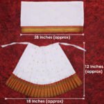 Mahalaxmi Dress Vastra/Poshak | Kalash Sthapana Margashirsh Puja | Traditional Dress Poshak for Devi Maa Lakshmi for Puja (12 Inch Poshak) (महालक्ष्मी ड्रेस वस्त्र/पोशाख । कलश स्थापना मार्गशीर्ष पूजा ) - Image 4