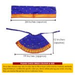 Lehenga Patka for Navratri Matarani Puja|Kalash Sthapana Margashirsh Puja | Navratri Traditional Dress Poshak for Puja (12 Inch Poshak ) (माताराणी देवी ड्रेस पोशाख नवरात्री आणि मार्गशीर्ष पूजा ) - Image 3
