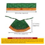 Lehenga Patka for Navratri Matarani Puja|Kalash Sthapana Margashirsh Puja | Navratri Traditional Dress Poshak for Puja (12 Inch Poshak ) (माताराणी देवी ड्रेस पोशाख नवरात्री आणि मार्गशीर्ष पूजा ) - Image 7