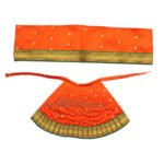 Lehenga Patka for Navratri Matarani Puja|Kalash Sthapana Margashirsh Puja | Navratri Traditional Dress Poshak for Puja (12 Inch Poshak ) (माताराणी देवी ड्रेस पोशाख नवरात्री आणि मार्गशीर्ष पूजा ) - Image 9