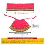 Lehenga Patka for Navratri Matarani Puja|Kalash Sthapana Margashirsh Puja | Navratri Traditional Dress Poshak for Puja (12 Inch Poshak ) (माताराणी देवी ड्रेस पोशाख नवरात्री आणि मार्गशीर्ष पूजा ) - Image 13