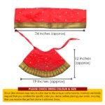 Lehenga Patka for Navratri Matarani Puja|Kalash Sthapana Margashirsh Puja | Navratri Traditional Dress Poshak for Puja (12 Inch Poshak ) (माताराणी देवी ड्रेस पोशाख नवरात्री आणि मार्गशीर्ष पूजा ) - Image 17