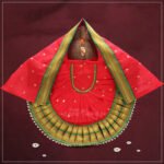 Rajnandani Mahalaxmi Devi Dress | Authentic Kolhapuri Lakshmi Poshak for Puja & Mandir Kalash Sthapana Poshak for Margashirsh Puja | Traditional Kalash Shringar Dress for Navratri (राजनंदिनी महालक्ष्मी देवी ड्रेस - कोल्हापुरी लक्ष्मी पोशाख )