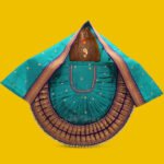 Rajnandani Kolhapuri Mata Rani Devi Dress | Traditional Goddess Dress Poshak for Lakshmi Durga Ambabai Kalash Sthapana Margashirsh Puja | Navratri Traditional Dress Poshak (12 Inch Poshak) (राजनंदिनी कोल्हापुरी माता राणी देवी ड्रेस )