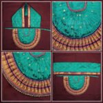 Rajnandani Kolhapuri Mata Rani Devi Dress | Traditional Goddess Dress Poshak for Lakshmi Durga Ambabai Kalash Sthapana Margashirsh Puja | Navratri Traditional Dress Poshak (12 Inch Poshak) (राजनंदिनी कोल्हापुरी माता राणी देवी ड्रेस ) - Image 3