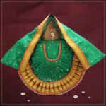 Rajnandani Kolhapuri Mahalaxmi Dress Vastra/Poshak | Kalash Sthapana Margashirsh Puja | Traditional Dress Poshak for Devi Maa Lakshmi for Puja (12 Inch Poshak) (राजनंदिनी कोल्हापुरी ,महालक्ष्मी ड्रेस वस्त्र / पोशाख )