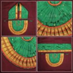 Rajnandani Kolhapuri Mahalaxmi Dress Vastra/Poshak | Kalash Sthapana Margashirsh Puja | Traditional Dress Poshak for Devi Maa Lakshmi for Puja (12 Inch Poshak) (राजनंदिनी कोल्हापुरी ,महालक्ष्मी ड्रेस वस्त्र / पोशाख ) - Image 2