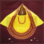 Rajnandani Kolhapuri Mahalaxmi Devi Dress | Traditional Goddess Dress Poshak for Lakshmi Durga Ambabai Kalash Sthapana Margashirsh Puja | Navratri Traditional Dress Poshak-(12 Inch Poshak,Yellow) (राजनंदिनी कोल्हापुरी ,महालक्ष्मी ड्रेस वस्त्र / पोशाख )