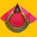 Rajnandani Kolhapuri Kalash Pooja Saree Matarani Dress for Mahalakshmi Chunri Patka/Lehengha Patka Dress for Devi /Poshak for Devi Margashirsh Puja Items(12 inch poshak) (राजनंदिनी कोल्हापुरी कलश पूजा साडी माताराणी ड्रेस / पोशाख )