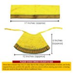 Margashish Devi Dress Poshak | Handcrafted Goddess Lehenga Dupatta for Lakshmi Puja & Margashirsha Guruvar (6 inch Poshak) ( मार्गशीर्ष देवी ड्रेस वस्त्र । पोशाख ) - Image 2