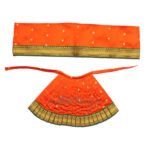 Navratri Goddess MATA Rani Poshak, Maa Laxmi, Durga, Saraswati, Radha Shringar for Kalasha Pooja (6(Height) 12(Length) Inch) ( नवरात्री माता राणी ड्रेस वस्त्र । पोशाख ) - Image 3
