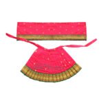 Navratri Goddess MATA Rani Poshak, Maa Laxmi, Durga, Saraswati, Radha Shringar for Kalasha Pooja (6(Height) 12(Length) Inch) ( नवरात्री माता राणी ड्रेस वस्त्र । पोशाख ) - Image 4