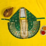 Karveer Nivasini Mahalaxmi Devi Face Poshak – Traditional Goddess Dress for Puja & Temple Decoration | Ambabai Style Poshak for Idol & Kalash (7 Inches Poshak) ( करवीर निवासिनी महालक्ष्मी देवी पोशाख ) - Image 13
