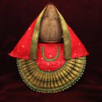 Rajnandani Red Colour Mahalaxmi Devi Dress Poshak | Kolhapur Ambabai Style Goddess Vastra | Lakshmi Durga Idol Shringar for Daily Puja & Festivals (7 Inch) (राजनंदिनी लाल कलर महालक्ष्मी देवी ड्रेस पोशाख । कोल्हापूर अंबाबाई स्टाईल देवी वस्त्र )