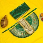 Karveer Nivasini Mahalaxmi Devi Face Poshak – Traditional Goddess Dress for Puja & Temple Decoration | Ambabai Style Poshak for Idol & Kalash (7 Inches Poshak) (करवीर निवासिनी महालक्ष्मी देवी फेस पोशाख - पूजेसाठी आणि मंदिर डेकोरेशन साठी ट्रेडिशनल मध्ये देवीच्या मूर्तीचा ड्रेस ) - Image 11