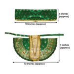 Karveer Nivasini Mahalaxmi Devi Face Poshak – Traditional Goddess Dress for Puja & Temple Decoration | Ambabai Style Poshak for Idol & Kalash (7 Inches Poshak) (करवीर निवासिनी महालक्ष्मी देवी फेस पोशाख - पूजेसाठी आणि मंदिर डेकोरेशन साठी ट्रेडिशनल मध्ये देवीच्या मूर्तीचा ड्रेस ) - Image 13