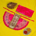 Karveer Nivasini Mahalaxmi Devi Face Poshak – Traditional Goddess Dress for Puja & Temple Decoration | Ambabai Style Poshak for Idol & Kalash (7 Inches Poshak) (करवीर निवासिनी महालक्ष्मी देवी फेस पोशाख - पूजेसाठी आणि मंदिर डेकोरेशन साठी ट्रेडिशनल मध्ये देवीच्या मूर्तीचा ड्रेस ) - Image 7