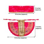 Karveer Nivasini Mahalaxmi Devi Face Poshak – Traditional Goddess Dress for Puja & Temple Decoration | Ambabai Style Poshak for Idol & Kalash (7 Inches Poshak) (करवीर निवासिनी महालक्ष्मी देवी फेस पोशाख - पूजेसाठी आणि मंदिर डेकोरेशन साठी ट्रेडिशनल मध्ये देवीच्या मूर्तीचा ड्रेस ) - Image 6