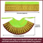 Devi Mata Laxmi Pujan | Kalash Sthapana Margashirsh Puja | Navratri Traditional Dress Poshak Lahanga- 7(Height) x 16(Length) Inches, Dupatta- 18(Length ) Inches Approx (7 Inch Poshak) (देवी माता लक्ष्मी पूजन । कलश स्थापना मार्गशीर्ष पूजा ) - Image 19