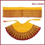 Devi Mata Laxmi Pujan | Kalash Sthapana Margashirsh Puja | Navratri Traditional Dress Poshak Lahanga- 7(Height) x 16(Length) Inches, Dupatta- 18(Length ) Inches Approx (7 Inch Poshak) (देवी माता लक्ष्मी पूजन । कलश स्थापना मार्गशीर्ष पूजा ) - Image 2
