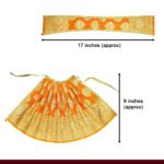 Devi Mata Laxmi Pujan Kalash Sthapana Margashirsh Puja Navratri Traditional देवी वस्त्र, देवी पोशाख,देवीचे कपडेDress Poshak Designer Lehenga Patka (Set OF 6) ( देवी माता लक्ष्मी पूजन कलश स्थापना मार्गशीर्ष पूजा नवरात्री ट्रेडिशनल देवी वस्त्र , देवी पोशाख, देवीचे कपडे ) - Image 4