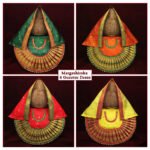 Margashirsha 4 Guruwar Kalash Dress Poshak – Set of 4 | Mata Devi Shringar Vastra for Lakshmi Pooja | Traditional Puja Kalash Dress (9 Inch) ( मार्गशीर्ष ४ गुरुवार कलश ड्रेस पोशाख )
