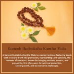 Vighnaharta Vignavinashak Siddha Siddhivinayak Ganesh Rudraksha Kantha Mala (सिद्धिविनायक गणेश सिद्ध कांथा माला ) - Image 3