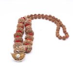 1-14 Mukhi Rudraksha Siddha Mala with Ganesh and Gaurishankar Pendants ( १ ते १४ मुखी रुद्राक्ष सिद्ध माला गणेश आणि गौरीशंकर )