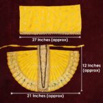 Karveer Nivasini Devi Dress – Traditional Kolhapur Ambabai Poshak for Goddess Idol | Puja, Kalash Sthapana, Margashirsh Navratri & Guruvar Vratam Attire for Devi Maa (12 Inch Poshak) (करवीर निवासिनी देवी ड्रेस - देवीच्या मूर्तीसाठी पारंपरिक कोल्हापूर अंबाबाई पोशाख ) - Image 3