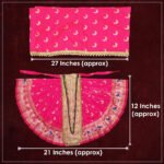 Karveer Nivasini Mahalaxmi Devi Dress – Traditional Ambabai Kolhapur Poshak for Goddess Idol | Puja Attire for Kalash Sthapana, Margashirsh Navratri, Guruvar Vratam & Daily Worship | Decorative Poshak for Devi Maa (12 INCH POSHAK) ( करवीर निवासिनी महालक्ष्मीदेवीचा पोशाख - देवीच्या मूर्तीसाठी पारंपारिक अंबाबाई कोल्हापूर पोशाख ) - Image 2