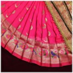 Karveer Nivasini Mahalaxmi Devi Dress – Traditional Ambabai Kolhapur Poshak for Goddess Idol | Puja Attire for Kalash Sthapana, Margashirsh Navratri, Guruvar Vratam & Daily Worship | Decorative Poshak for Devi Maa (12 INCH POSHAK) ( करवीर निवासिनी महालक्ष्मीदेवीचा पोशाख - देवीच्या मूर्तीसाठी पारंपारिक अंबाबाई कोल्हापूर पोशाख ) - Image 4