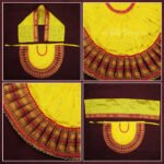 Rajnandani Kolhapuri Mahalaxmi Devi Dress | Traditional Goddess Dress Poshak for Lakshmi Durga Ambabai Kalash Sthapana Margashirsh Puja | Navratri Traditional Dress Poshak (राजनंदानी कोल्हापुरी महालक्ष्मी देवीचा ड्रेस | लक्ष्मी दुर्गा अंबाबाई कलश स्थापना मार्गशीर्ष पूजेसाठी पारंपारिक देवी पोशाख ) - Image 2