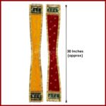 Devotional 30-Inch Velvet Khesh with Golden Embroidery – Ideal for Ganpati, Krishna, Ram & Devi Idols (सुवर्ण भरतकाम असलेला ३०-इंची मखमली 'केश' (धार्मिक वस्त्र) - Image 2