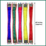 Elegant Shela / Khes for God Idols – Traditional Uparna for Ganpati, Krishna & Devi Decorative Idol Shela for Murti Shringar – Soft Cloth Uparna for Pooja & Home Temple (set of 5) (देवाच्या मूर्तींसाठी शोभिवंत शेला/खेस - गणपतीसाठी पारंपारिक उपरणं , मूर्ती शृंगारसाठी कृष्ण आणि देवी सजावटीच्या मूर्ती शेला) - Image 2