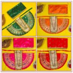 Karveer Nivasini Mahalaxmi Devi Poshak | Kolhapur Lakshmi Mata Dress for Temple & Home Puja | Traditional Saree Vastra for Devi Idol & Photo Frame Decoration (7 Inch Poshak) (करवीर निवासिनी महालक्ष्मी देवी पोशाख । कोल्हापूर लक्ष्मी माता मंदिर आणि होम पूजेसाठी ड्रेस )