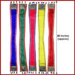 Divine Chunari Patka Shela for Deity Decoration – Perfect for Ganesh, Krishna, Lakshmi & Devi Idols (Set Of 5) 80 Inch (देवता सजावटीसाठी दैवी चुनरी पत्का शेला) - Image 2