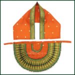 Rajnandani Kalash Poshak for Puja | Traditional Cotton Patka & Lehenga Dress Set for Kalasha Sthapana | Devi Margashirsha Kalash Vastra for Home Mandir & Festivals (9 Inch Poshak ) (पूजेसाठी राजनंदानी कलश पोशाख | कलश स्थापनेसाठी पारंपारिक कॉटन पत्का आणि लेहेंगा ड्रेस सेट) - Image 2
