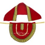 Kolhapuri Mahalaxmi Dress Vastra/Poshak | Kalash Sthapana Margashirsh Puja | Traditional Dress Poshak for Devi Maa Lakshmi for Puja (Red) 9 inch Poshak (कोल्हापुरी महालक्ष्मी ड्रेस वस्त्र/पोशाख | कलश स्थापना मार्गशीर्ष पूजा)