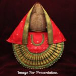 Rajnandani Kalash Poshak for Puja | Traditional Cotton Patka & Lehenga Dress Set for Kalasha Sthapana | Devi Margashirsha Kalash Vastra for Home Mandir & Festivals (9 Inch Poshak ) (पूजेसाठी राजनंदानी कलश पोशाख | कलशा स्थापनेसाठी पारंपारिक कॉटन पत्का आणि लेहेंगा ड्रेस सेट ) - Image 4