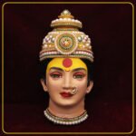 Shree Devi Mahalaxmi Devi Face Idol with Mukut – Handcrafted Mata Mukhavata for Navratri, Diwali & Margashirsh Puja | Traditional Goddess Face for Mandir & Home Temple Decoration (Design 3)(Devi Mukh Height is: 8.5 Inch) (मुकुट असलेली श्री देवी महालक्ष्मी देवी मुखवटा मूर्ती - नवरात्री, दिवाळी आणि मार्गशीर्ष पूजेसाठी पारंपरिक माता मुखवटा)