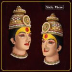 Shree Devi Mahalaxmi Devi Face Idol with Mukut – Handcrafted Mata Mukhavata for Navratri, Diwali & Margashirsh Puja | Traditional Goddess Face for Mandir & Home Temple Decoration (Design 3)(Devi Mukh Height is: 8.5 Inch) (मुकुट असलेली श्री देवी महालक्ष्मी देवी मुखवटा मूर्ती - नवरात्री, दिवाळी आणि मार्गशीर्ष पूजेसाठी पारंपरिक माता मुखवटा) - Image 2
