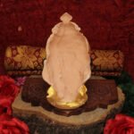 Dhanshree Dhanalaxmi Mahalaxmi Devi Face Mukhota धनश्री महालक्ष्मी वरलक्ष्मी देवी फेस देवी मुखवटा Golden Fiber Goddess LakshmiPujan Shringar for Home Mandir, Margashirsha Guruvar Puja (Devi Mukh Height is: 6.5 Inches) - Image 4