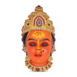 Renuka Devi Face Idol रेणुका देवी मुकुट / श्री रेणुका देवी मुकुट Mahurgad Chi Renuka MATA | Adi Shakti Goddess Devi face for Navratri & Margashish Pooja(Devi Mukh Height is: 6.5 Inch)