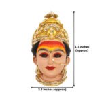 Dhanshree Mahalaxmi Devi Face धनश्री महालक्ष्मी देवी फेस / श्री धनश्री महालक्ष्मी देवी मुखवटा (Mukhavata) for Vara Lakshmi & Margashirsha Vrat Pooja (Devi Mukh Height is: 6.5 Inch) - Image 6