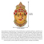 Padmalaxmi Devi Face (Big )for Puja Traditional Goddess Poshak Mukhovta with Stone Work Decoration for Lakshmi, Ambabai, Durga Home Mandir Pooja (Devi Mukh Height is: 9 Inches) (लक्ष्मी, अंबाबाई, दुर्गा यांच्यासाठी स्टोन सजावटीसह पारंपारिक देवी पोशाख मुखवटा पूजा करण्यासाठी पद्मलक्ष्मी देवीचा चेहरा (मोठा)) - Image 4