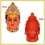 Renuka Devi Face Idol रेणुका देवी मुकुट / श्री रेणुका देवी मुकुट Mahurgad Chi Renuka MATA | Adi Shakti Goddess Devi face for Navratri & Margashish Pooja(Devi Mukh Height is: 6.5 Inch) - Image 3