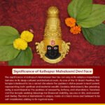 Divine Kolhapuri Mahalakshmi Ambabai Mukhota | कोल्हापुरी देवी फेस / श्री कोल्हापुरी महालक्ष्मी देवी मुखवटा Real Look Handcrafted Devi Face | Premium Polyfiber Mukhavata for Pooja and Spiritual Décor (Devi Mukh Height is: 8.5 Inches) - Image 2