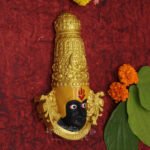 Divine Kolhapuri Mahalakshmi Ambabai Mukhota | कोल्हापुरी देवी फेस / श्री कोल्हापुरी महालक्ष्मी देवी मुखवटा Real Look Handcrafted Devi Face | Premium Polyfiber Mukhavata for Pooja and Spiritual Décor (Devi Mukh Height is: 8.5 Inches) - Image 4