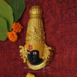 Divine Kolhapuri Mahalakshmi Ambabai Mukhota | कोल्हापुरी देवी फेस / श्री कोल्हापुरी महालक्ष्मी देवी मुखवटा Real Look Handcrafted Devi Face | Premium Polyfiber Mukhavata for Pooja and Spiritual Décor (Devi Mukh Height is: 8.5 Inches) - Image 5